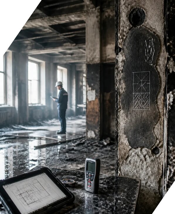 Обследование зданий после пожара в Ступине от 15591 р. | ЭкспертизаРоссия